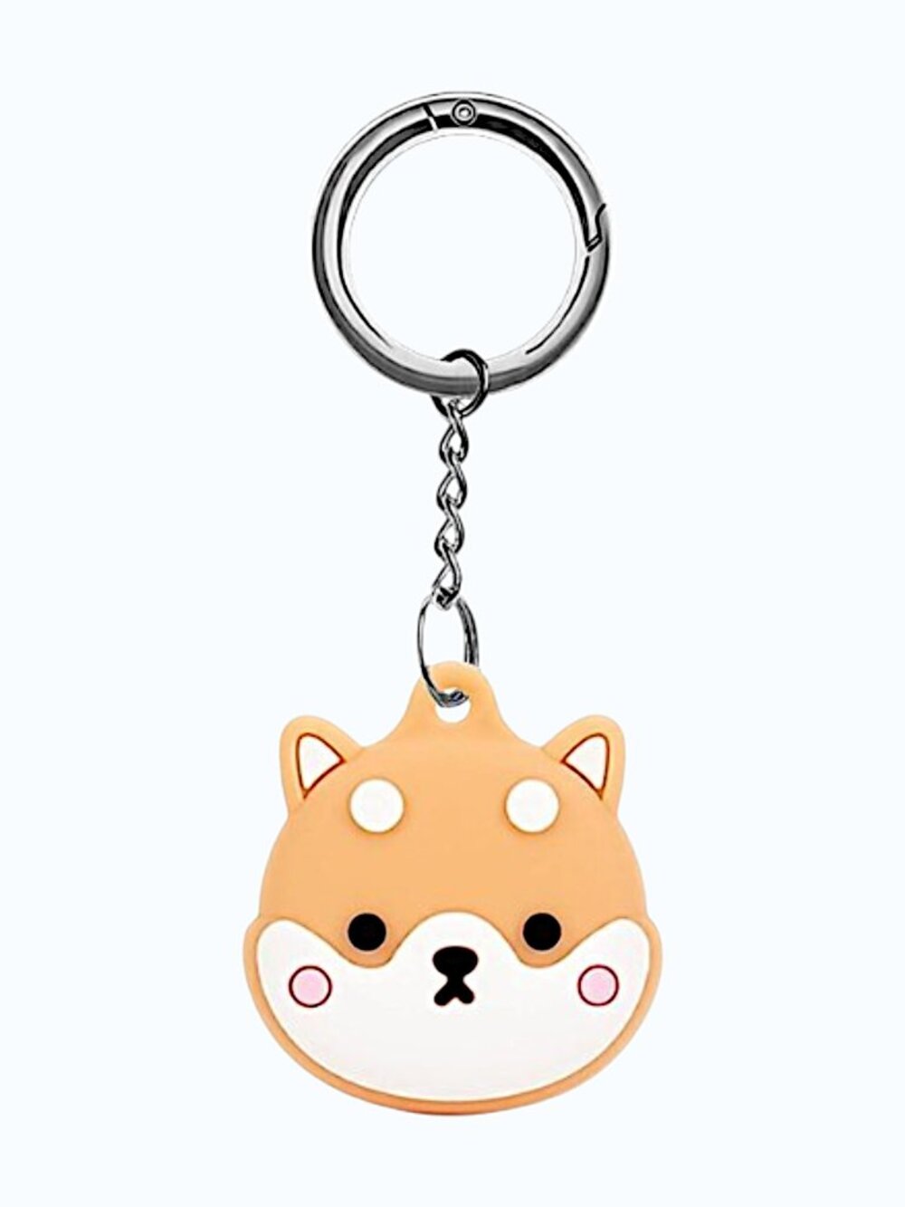 AirTag Keychain Shiba Inu Silicone Protective Dog Case